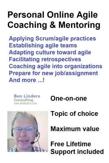 Personal agile coaching mentoring - Ben Linders - product cover